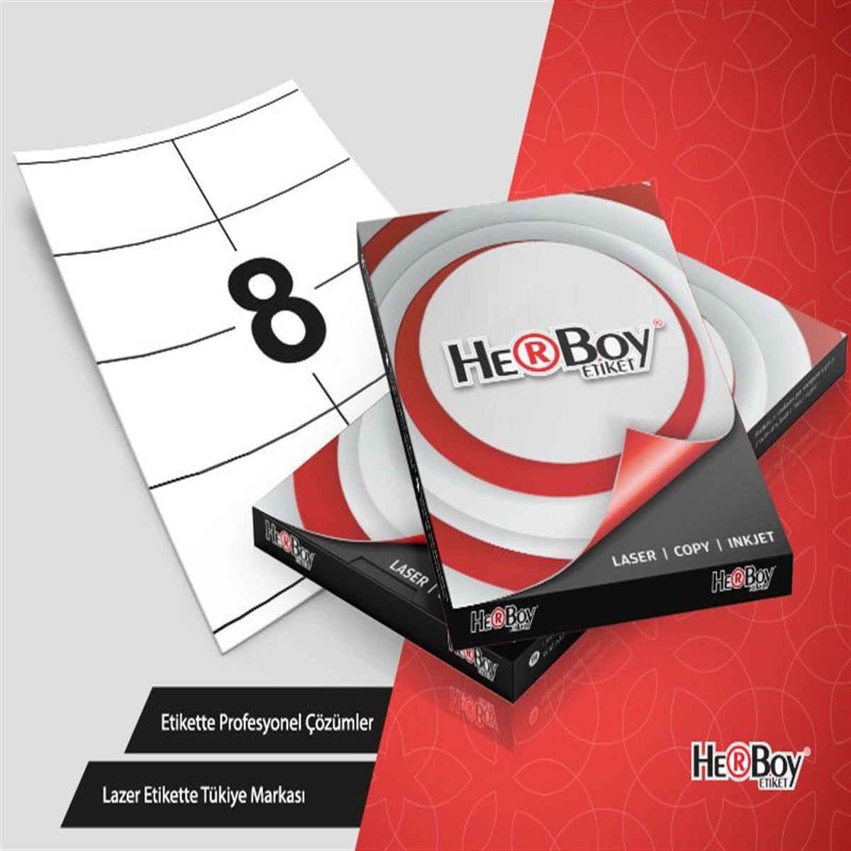 HERBOY BİLGİSAYAR ETİKETİ LASER 105x70 HB-1208 1