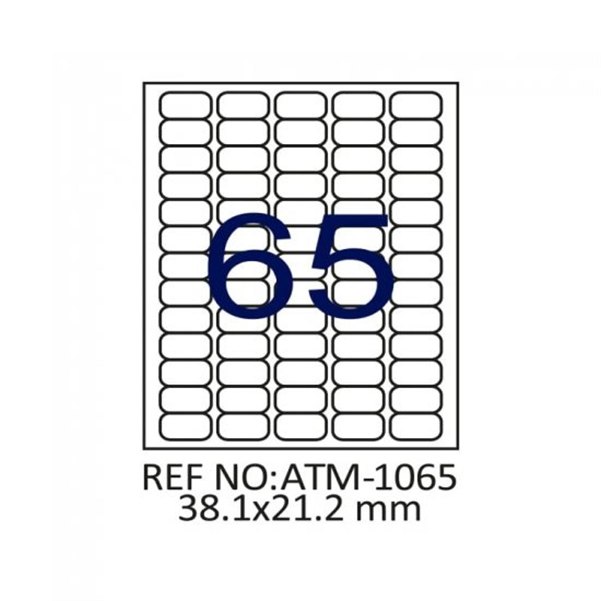 CASSA BİLGİSAYAR ETİKETİ LASER CA-1065 38,1x21 1