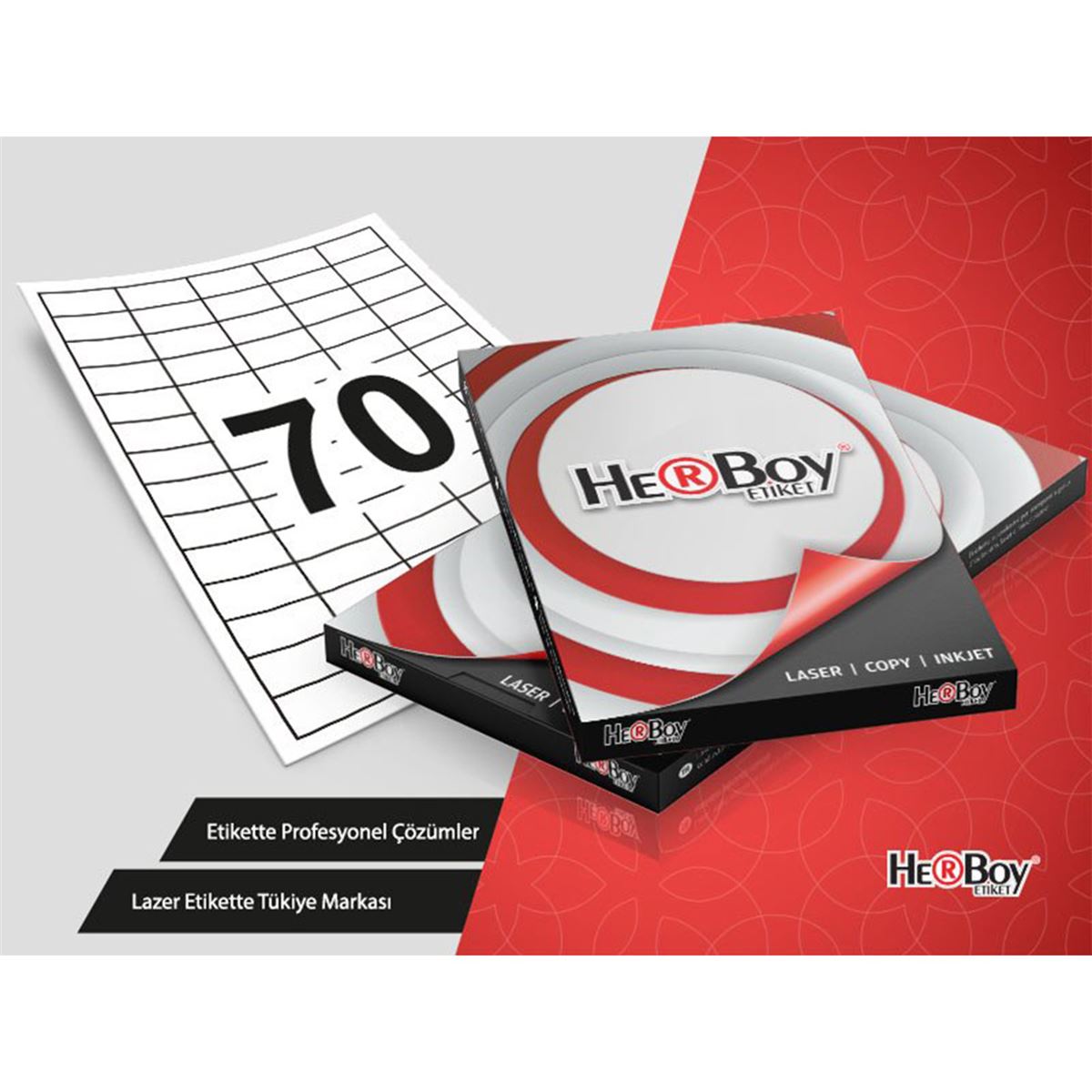 HERBOY BİLGİSAYAR ETİKETİ LASER 40x20 HB-1270 1