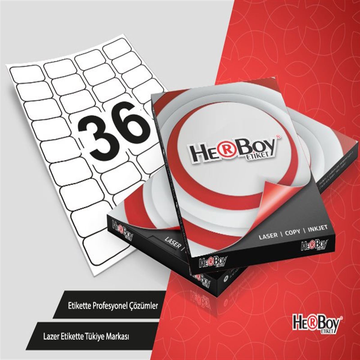 HERBOY BİLGİSAYAR ETİKETİ LASER 45x30 HB-1036 1