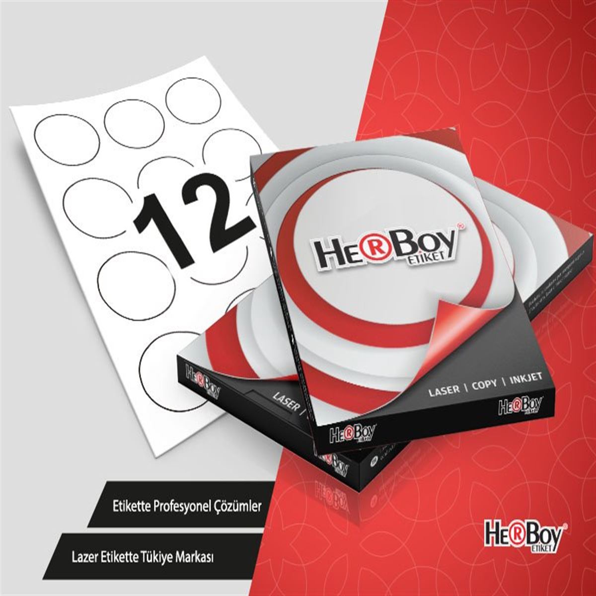 HERBOY BİLGİSAYAR ETİKETİ LASER 60 MM ÇAP HB-1160 1