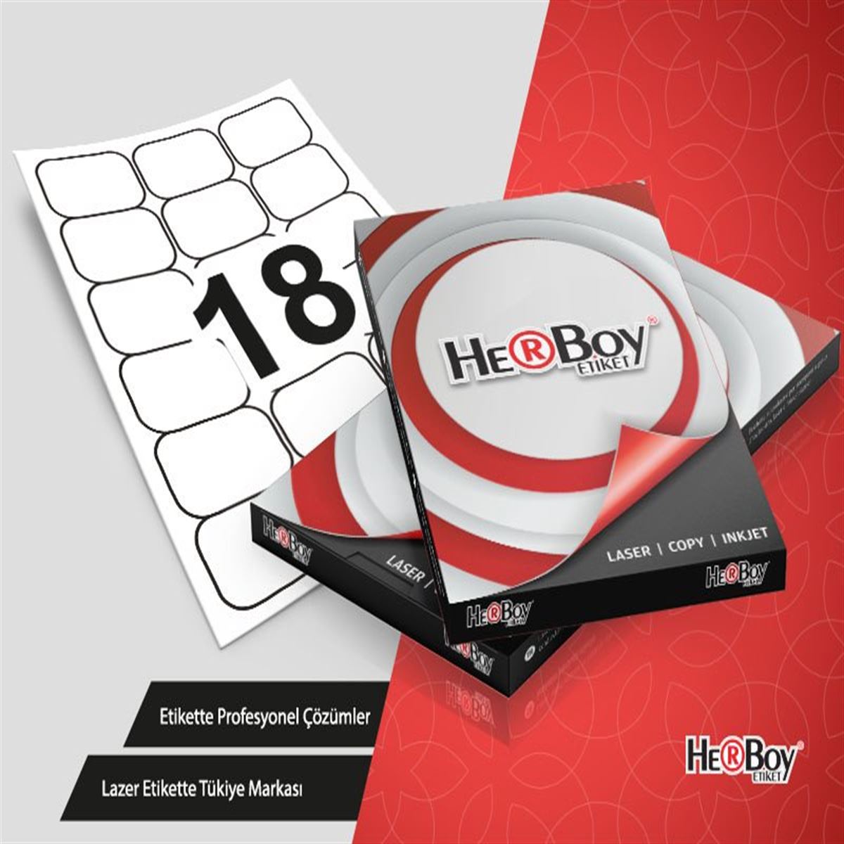 HERBOY BİLGİSAYAR ETİKETİ LASER 63.5x46.6  HB-1018 1