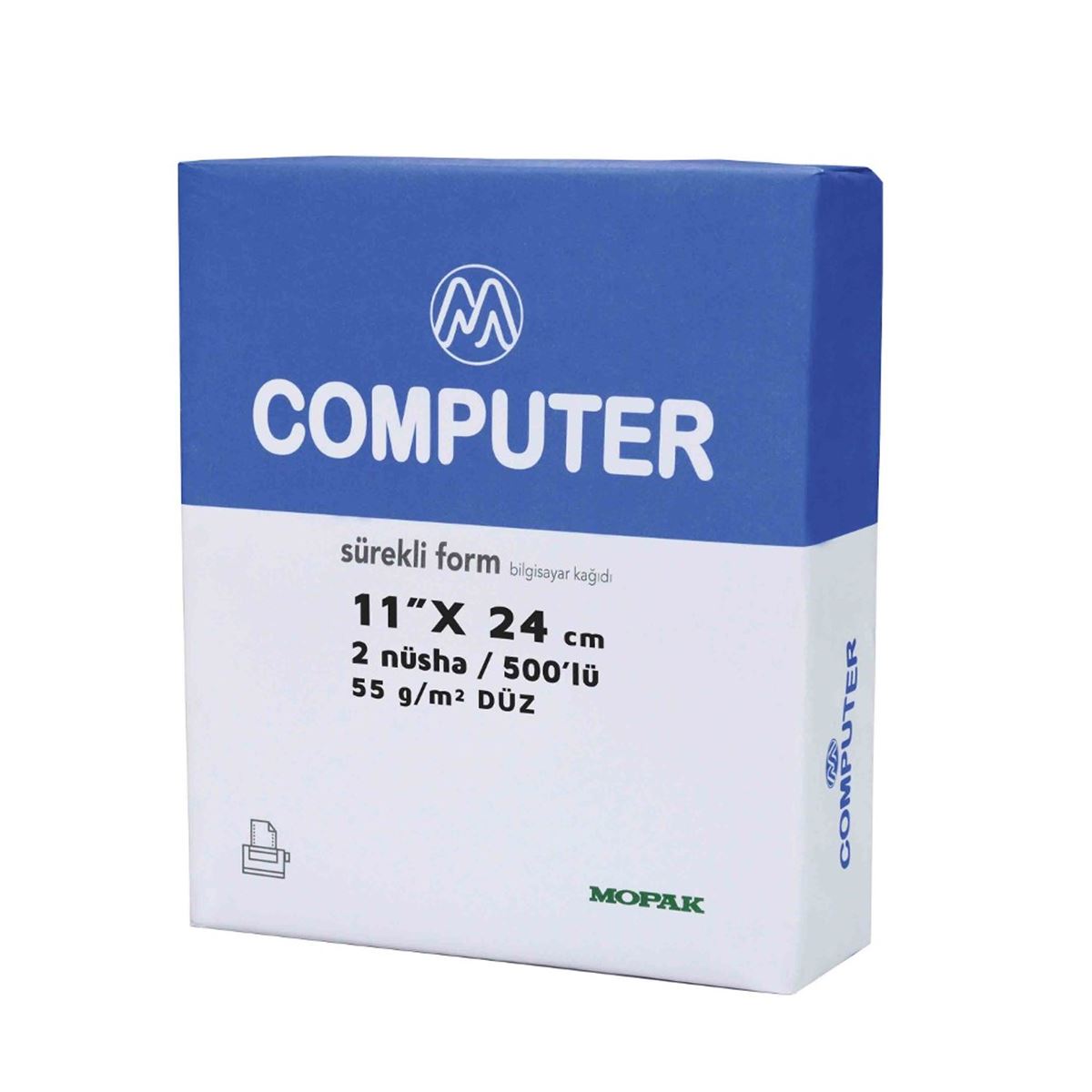 MOPAK 11x24 2 NÜSHA BİLGİSAYAR KAĞIDI 500 LÜ 2 PK 1