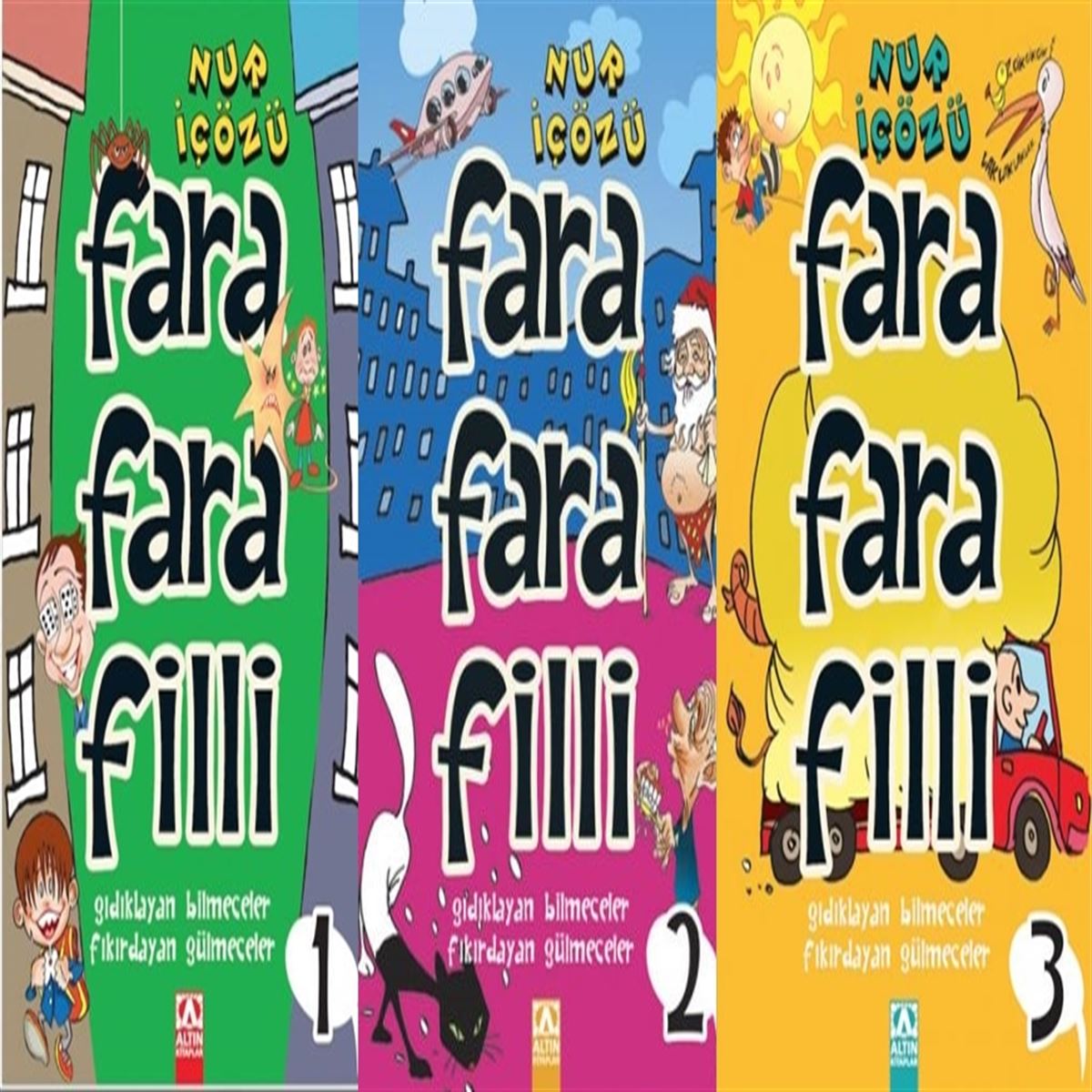 ALTIN BİLMECE KİTABI FARA FARA FİLLİ 1-2-3 1