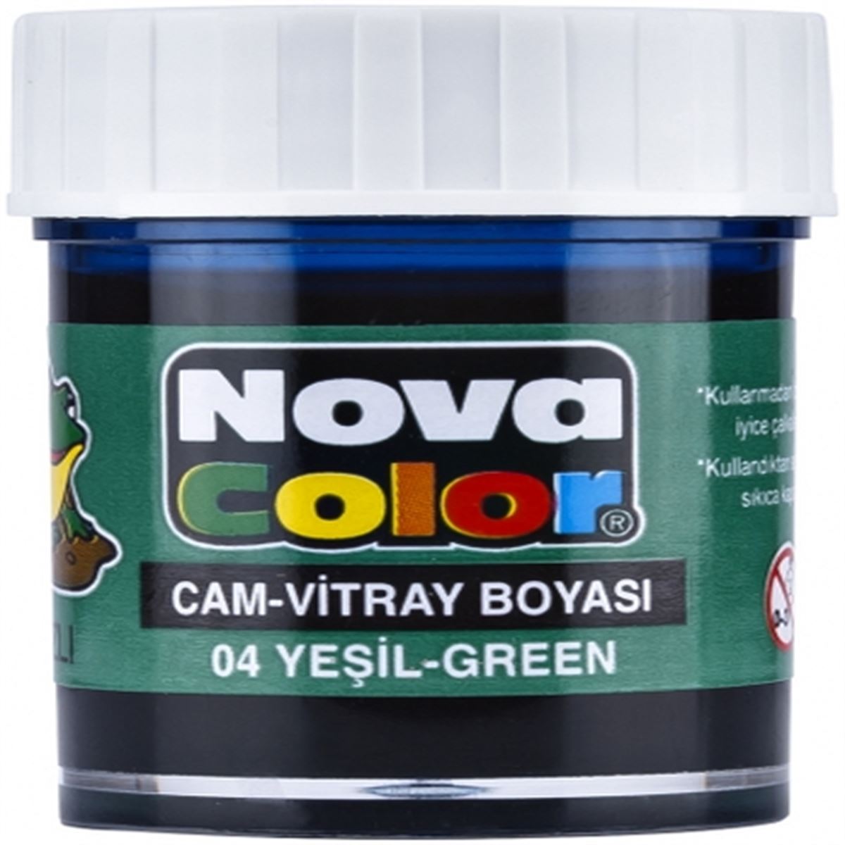 NOVA COLOR CAM BOYASI SU BAZLI YEŞİL 12 Lİ NC-152 1