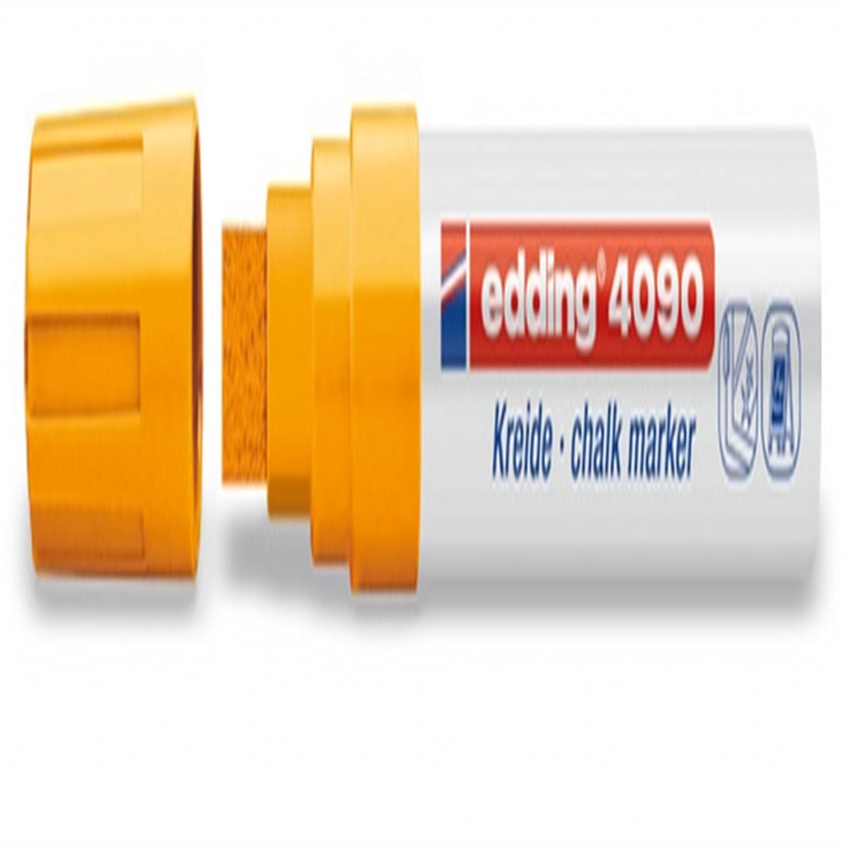 EDDING CAM KALEMİ 4090 FOSFORLU TURUNCU 5 Lİ 1