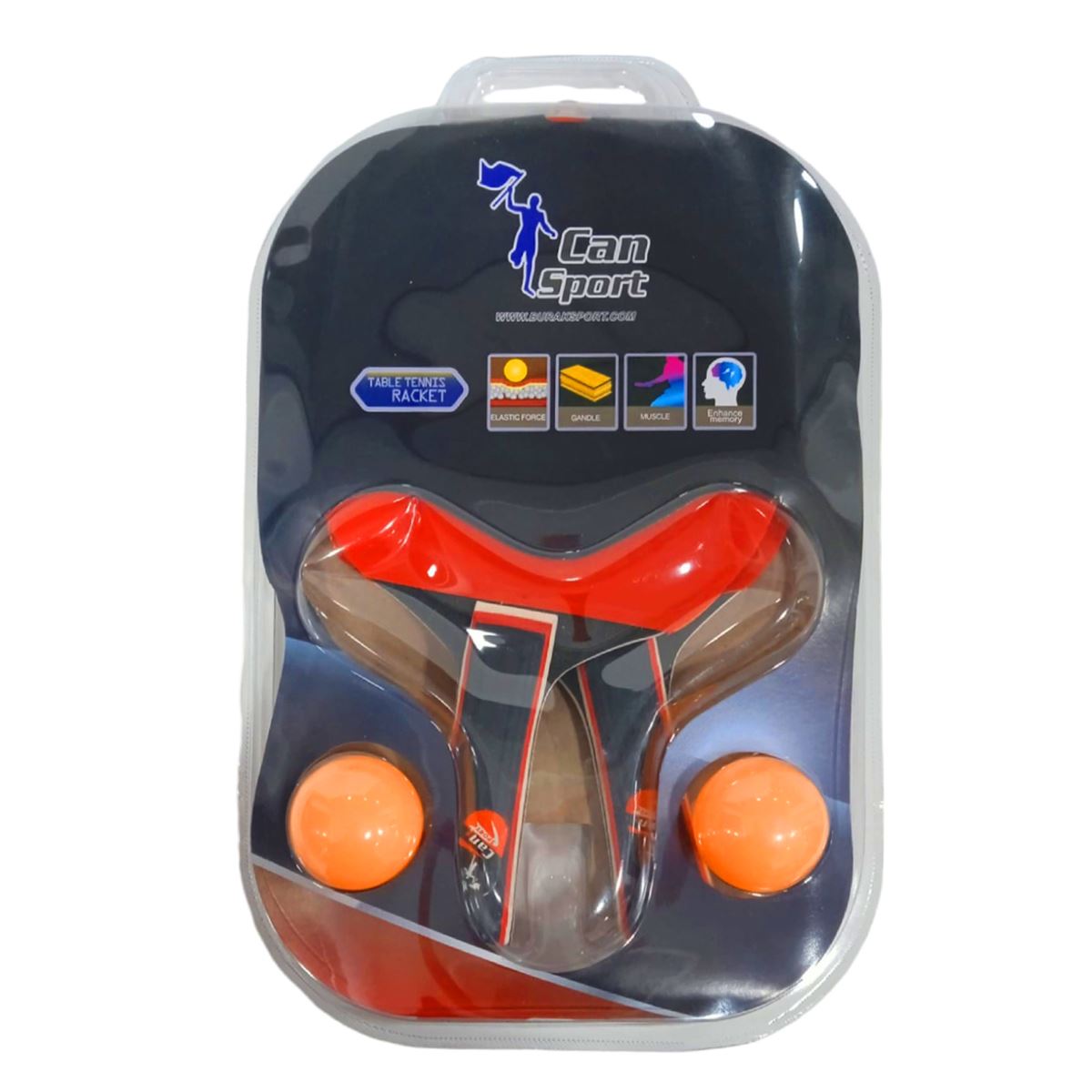 CAN SPORT RAKET BSR-807 PROFESYONEL RAKET AHŞAP GÖVDE 2 Lİ 1