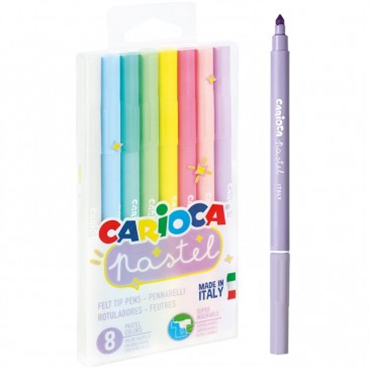 CARİOCA KEÇELİ KALEM PASTEL 8 RENK 43032 1