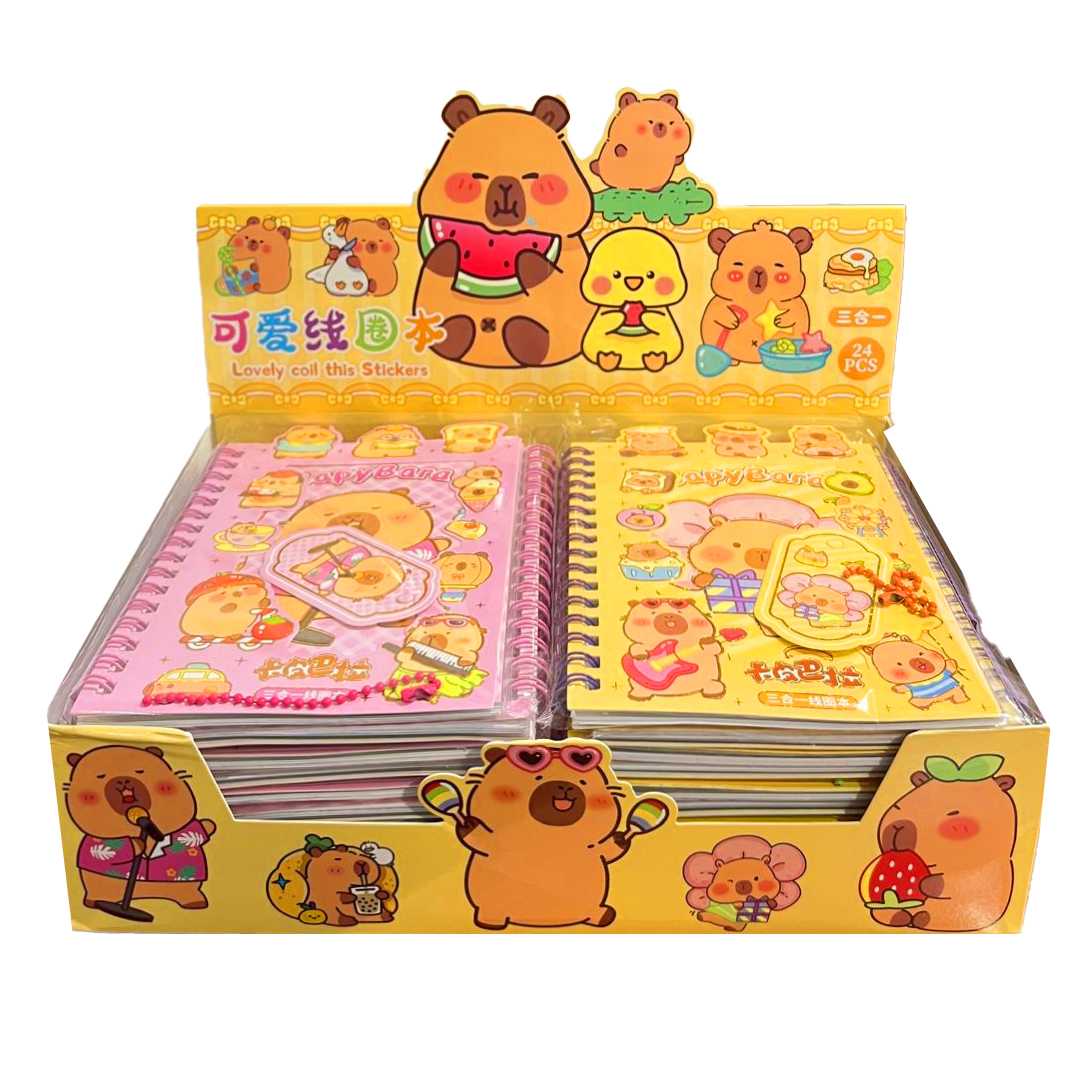 MİSYON NOT DEFTERİ STİCKERLİ CY-BF-B A6 SPİRALLİ ÇİZGİ KARAKTER 24 YP 24 LÜ 1