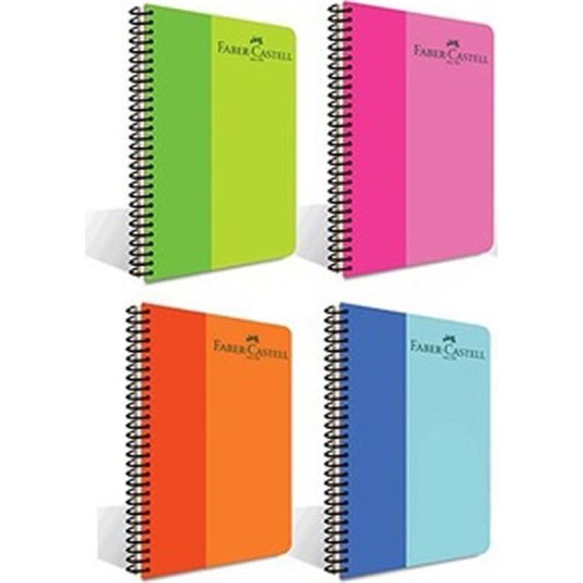 FABER DEFTER BICOLOR A4 PP KAPAK SPİRALLİ 100 YP DÜZ 5075000132 1