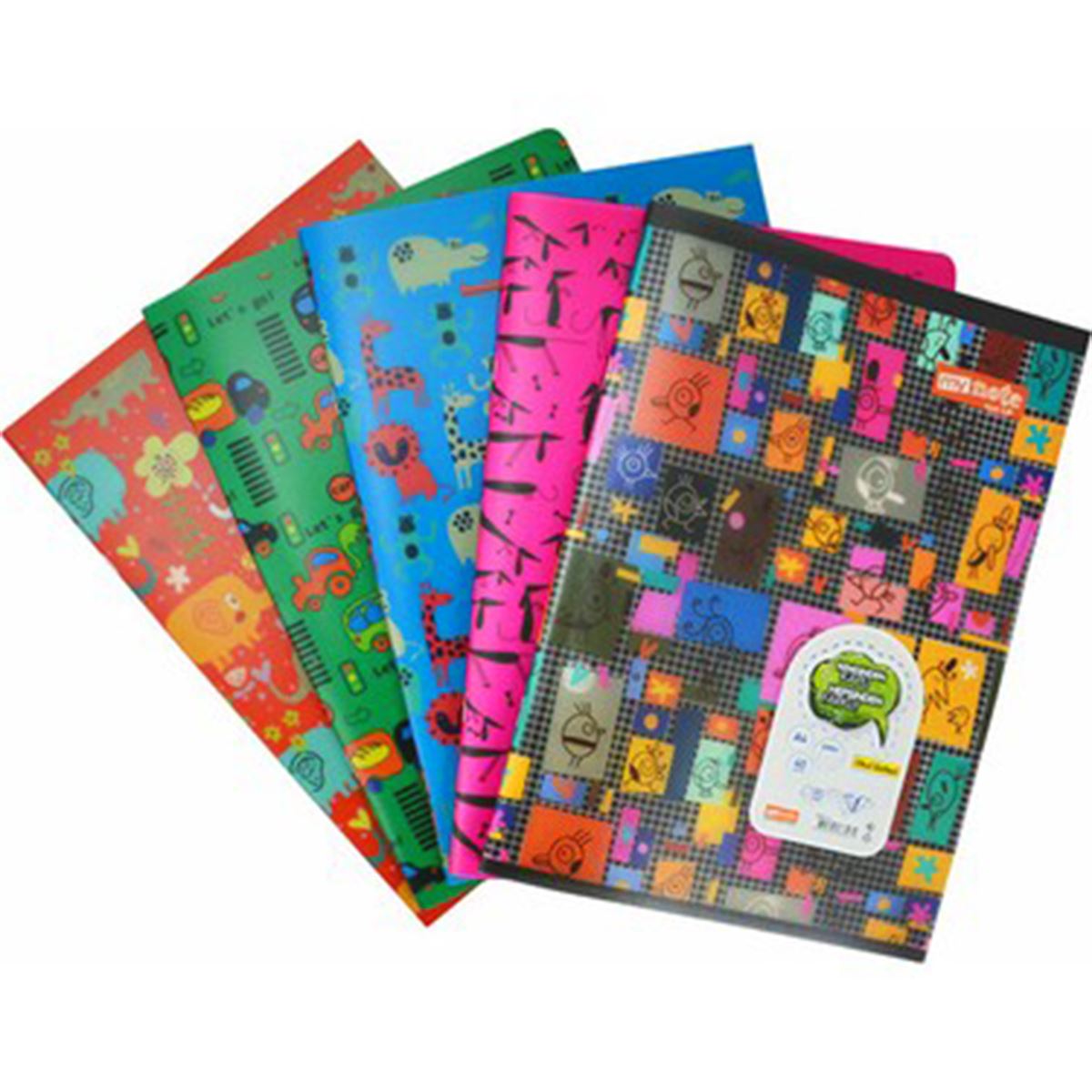 MYNOTE TEXT DEFTER A5 PP KAPAK 40 YP KARELİ 12 Lİ UC6001-K 1