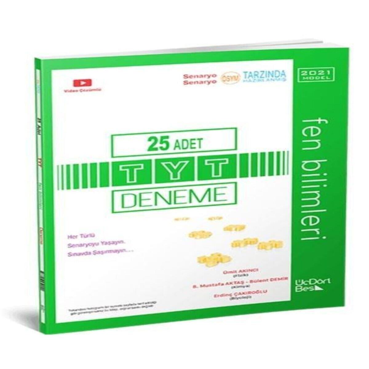 ÜÇDÖRTBES DENEME FEN BİLİMLERİ AYT 25 Lİ 2020 (İADESİZ) 1