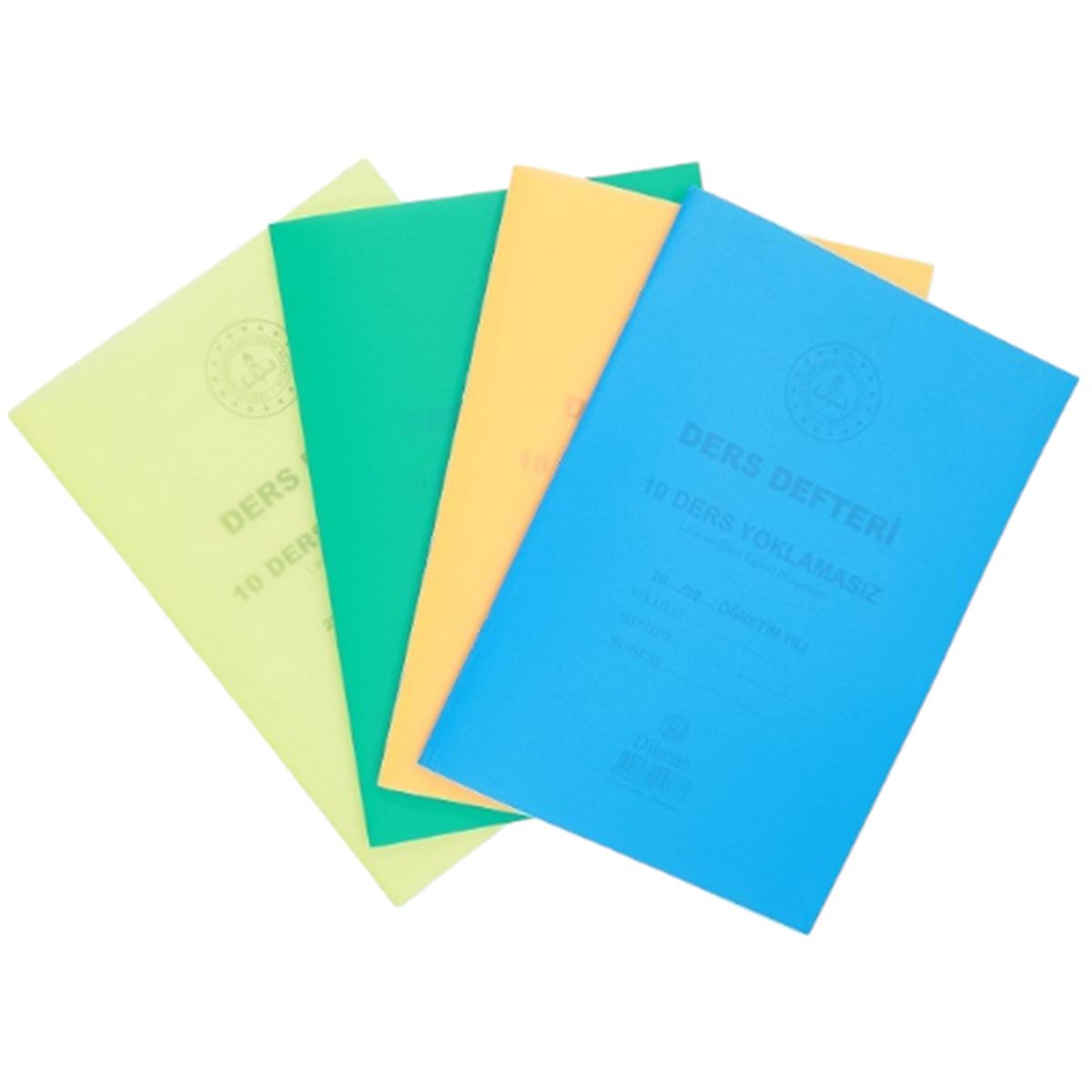 DİLMAN DERS DEFTERİ 5377 PP KAPAK 10 DERSLİK YOKLAMASIZ 22x31 1