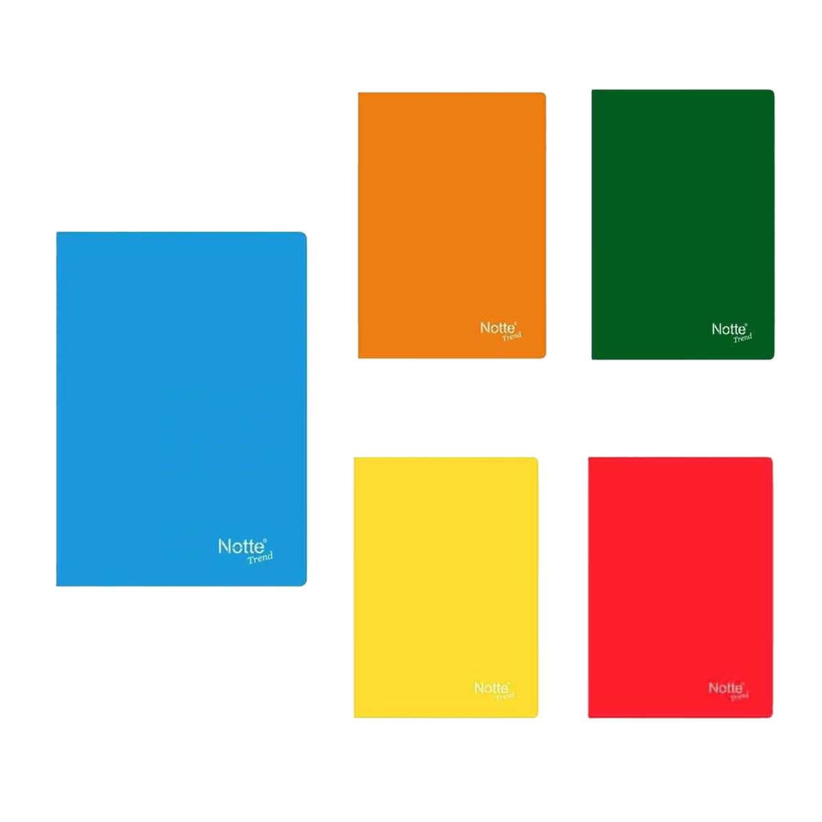 NOTTE TREND DEFTER A5 PP KAPAK DİKİŞLİ 80 YP KARELİ 12 Lİ 11-352 1