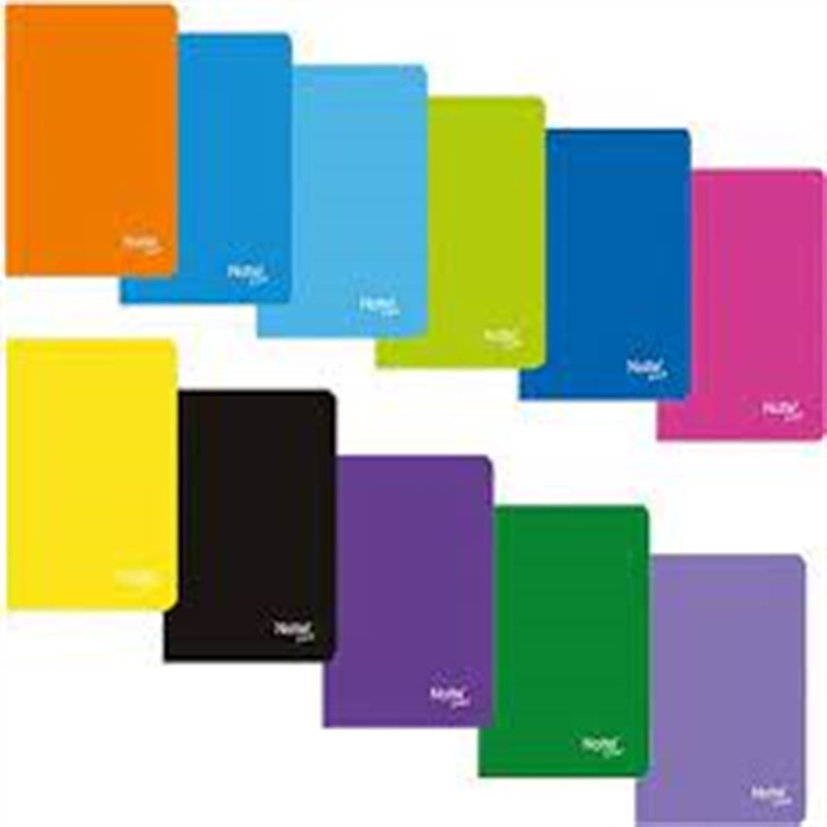 NOTTE TREND DEFTER A4 PP KAPAK DİKİŞLİ 100 YP ÇİZGİLİ 6 LI 10-358 1
