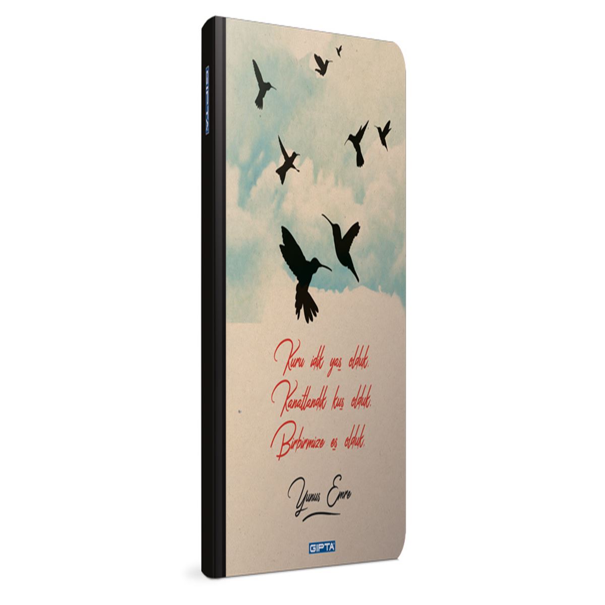 GIPTA DEFTER 6528 KUŞLAR IP DİKİŞLİ SERT KAPAK 9x14 96/0 1