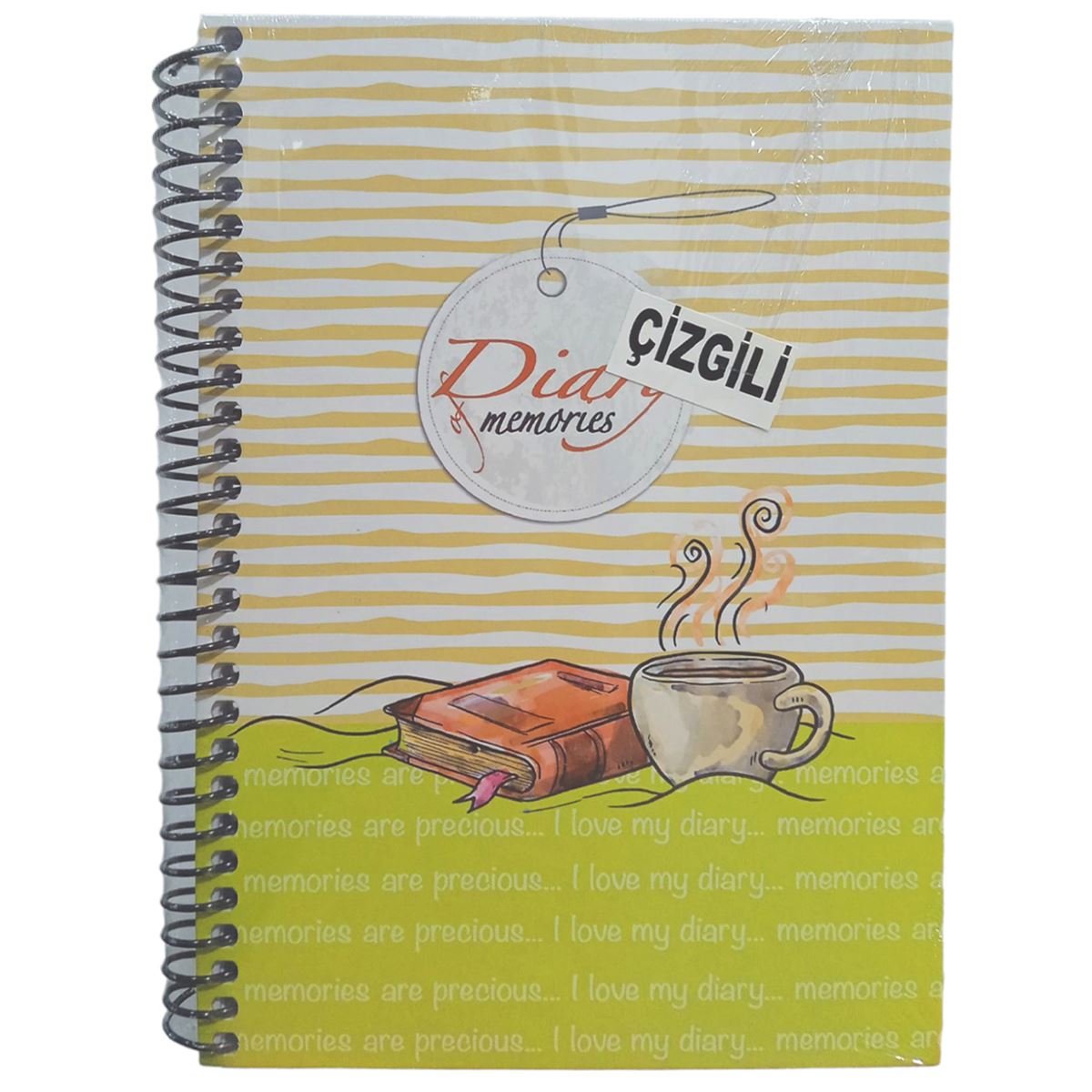 MCOLOR DEFTER DİARY 17x24 SERT KAPAK SPİRALLİ 100 YP ÇİZGİLİ 1