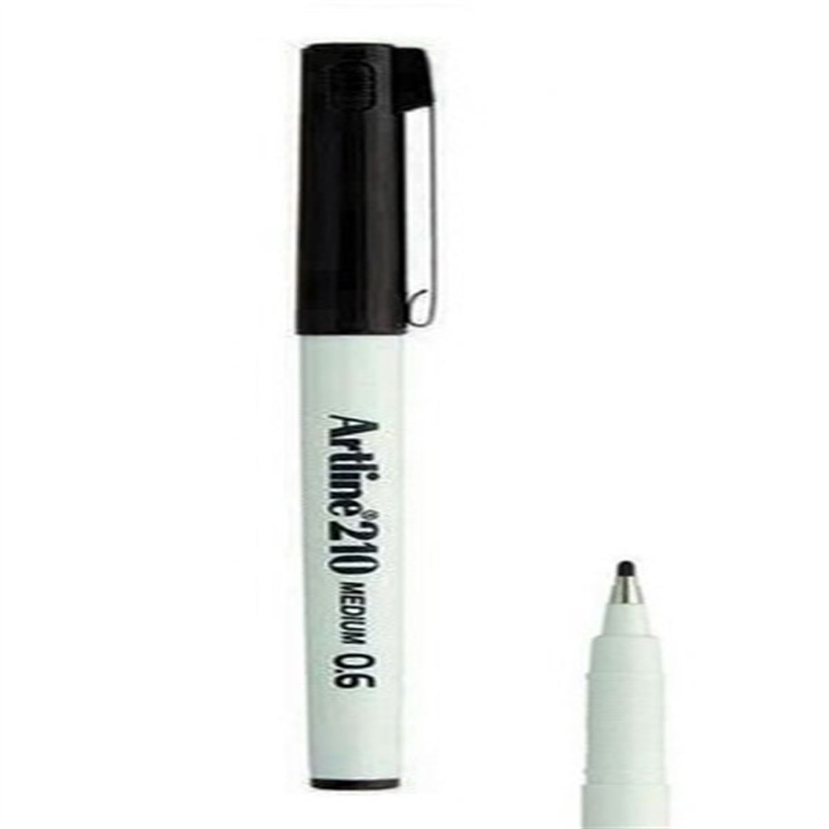 ARTLİNE İMZA ÇİZİM KALEMİ 210N SİYAH 0.6 12 Lİ 1