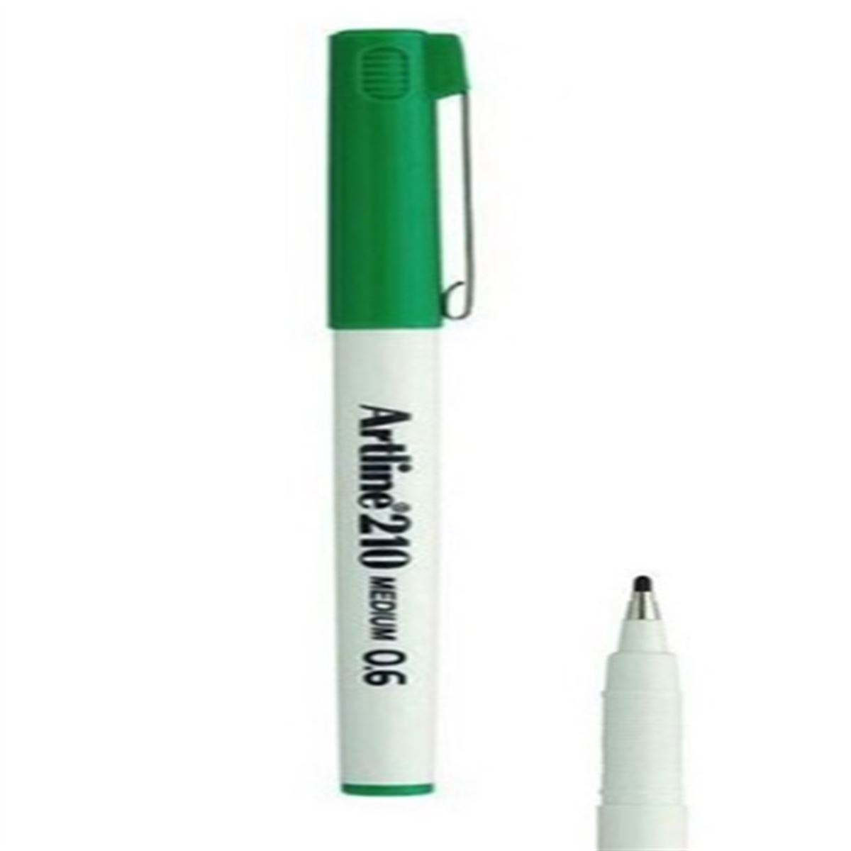 ARTLİNE ÇİZİM KALEMİ 210N YEŞİL 0.6 12 Lİ 1