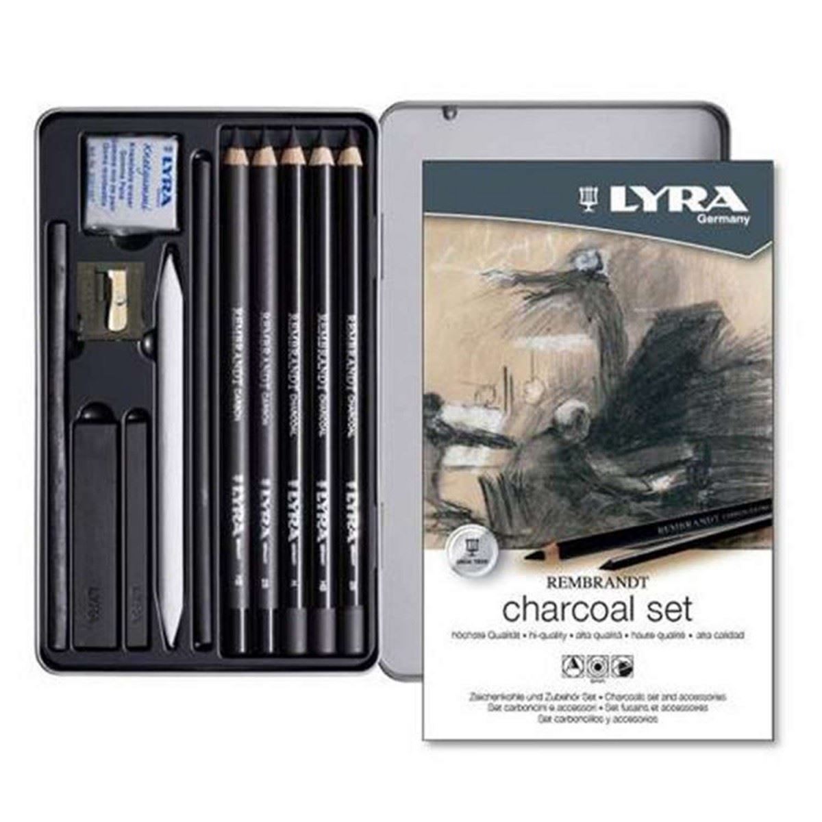 LYRA CHARCOAL KÖMÜR KALEM SETİ L2051112 1
