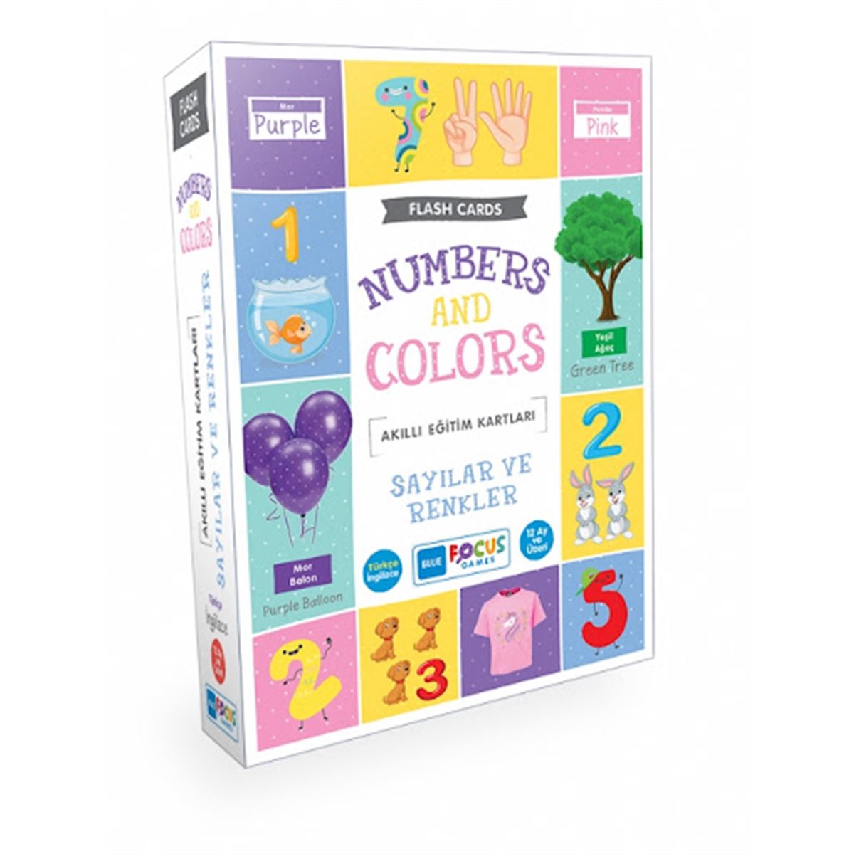 MAVİ LALE EĞİTİM SAYILAR VE RENKLER 12 AY+ (İNGİLİZCE) 1