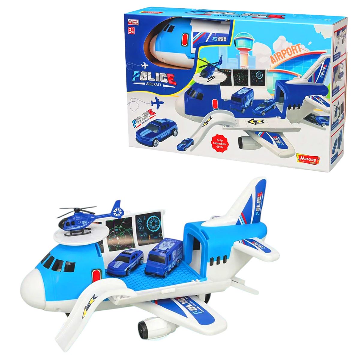 HEROES TOYS ERN-2008 UÇAK POLİS SETİ 1