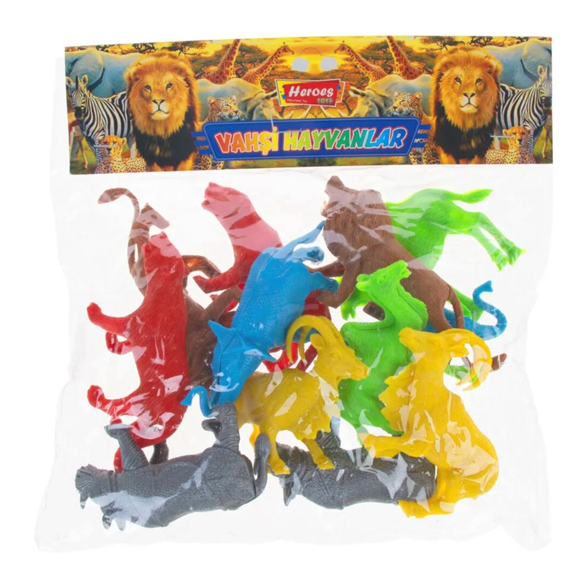 HEROES TOYS ERN-855 (KET-123) POŞETLİ VAHŞİ HAYVANLAR 1