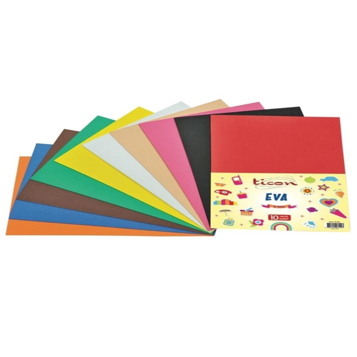 TİCON EVA 50X70 YAPIŞKANLI MAVİ 10 LU 283503 1