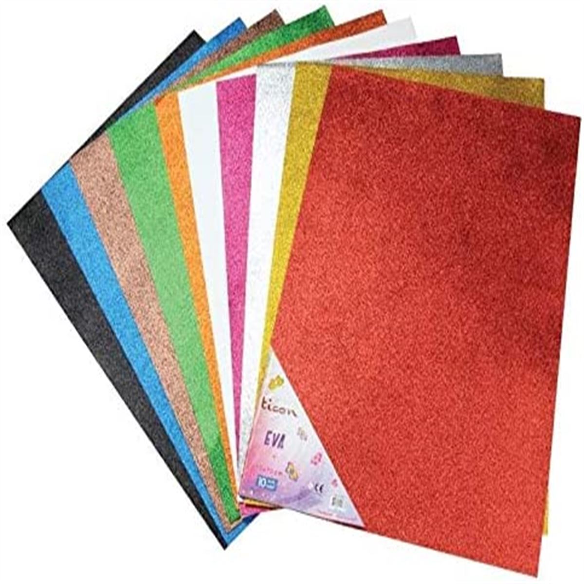 TİCON EVA 50x70 SİMLİ YAPIŞKANLI KARIŞIK 10 RENK 271822 1