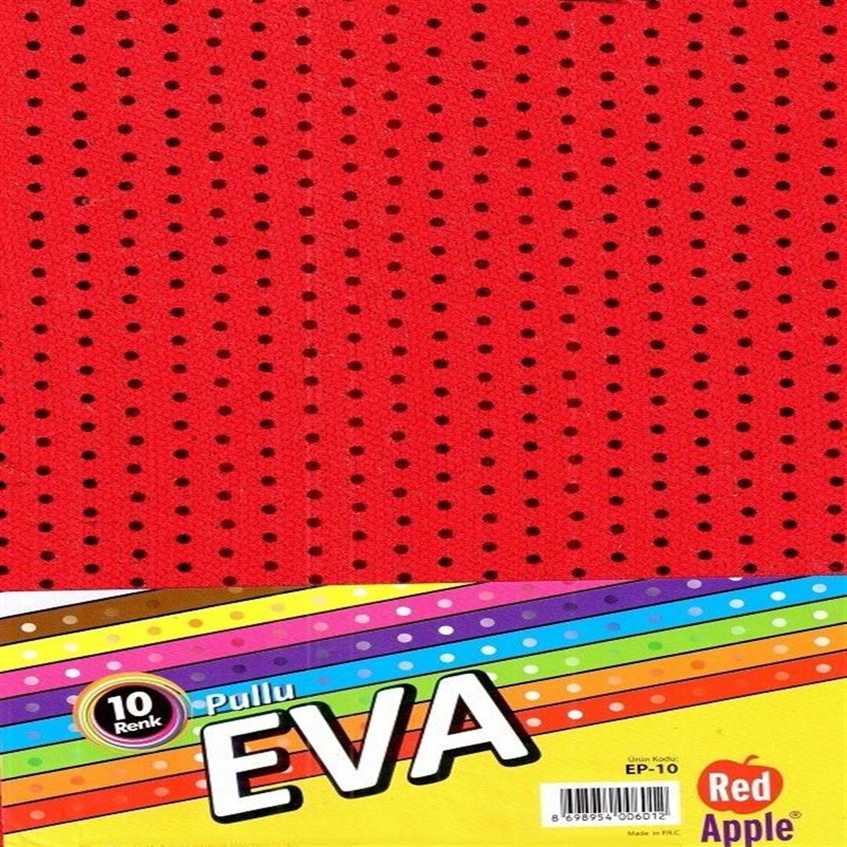 RED APPLE EVA 20x30 PULLU KARIŞIK 10 LU EP-10 1
