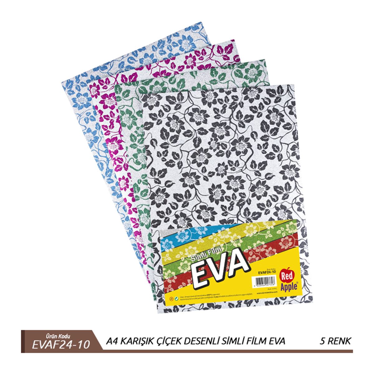 RED APPLE EVA 20x30 SİMLİ ÇİÇEK ŞEKİLLİ 10 LU F24-10 1