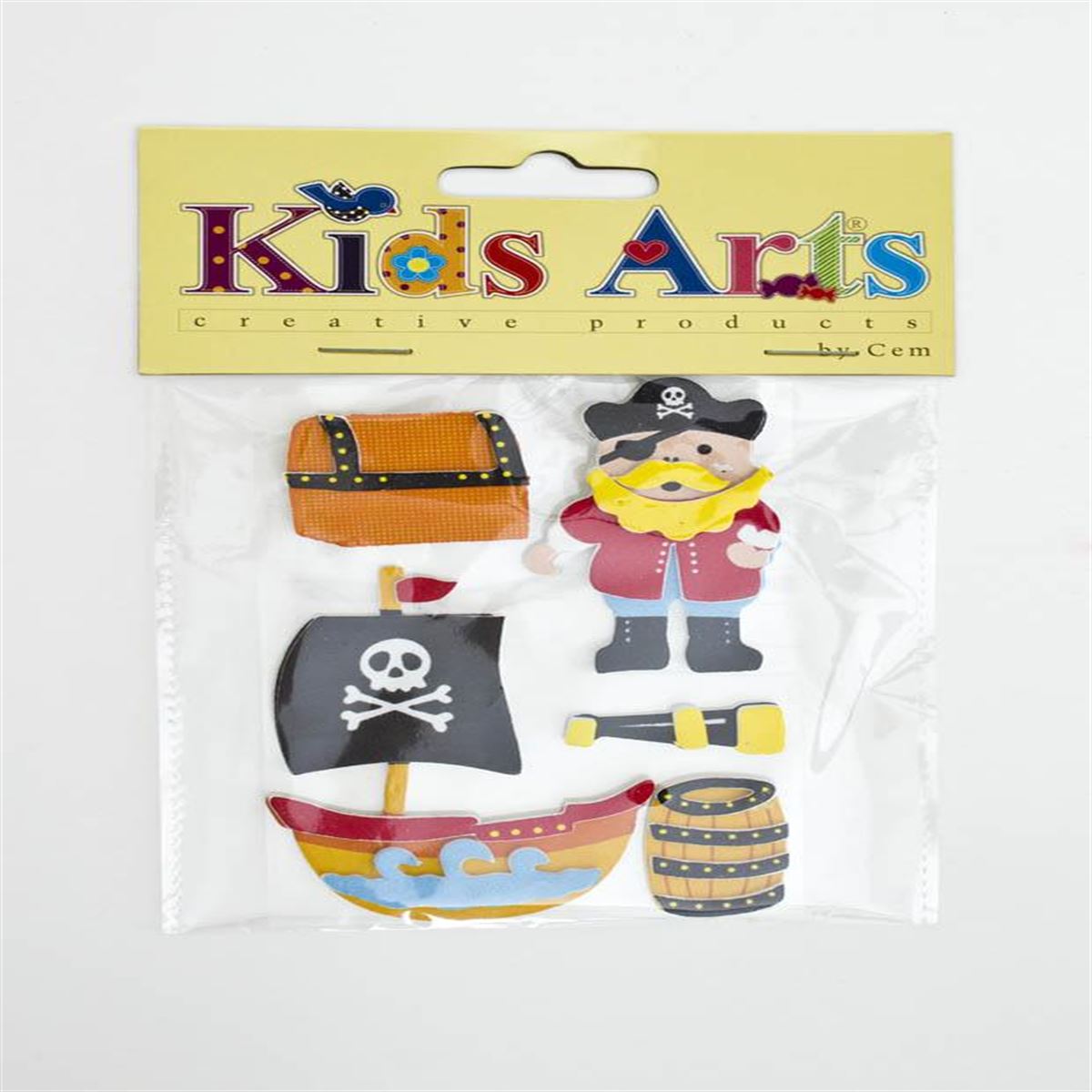 DOLPHİN KİDS ARTS EVA STİCKER MY-50427 3 BOYUTLU/6 MODEL 1