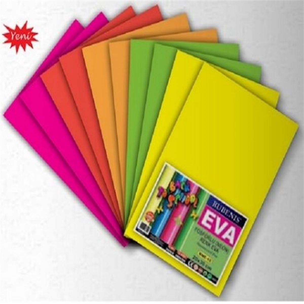 RUBENİS EVA NEON A4 KARIŞIK 10 LU RNE-10 1