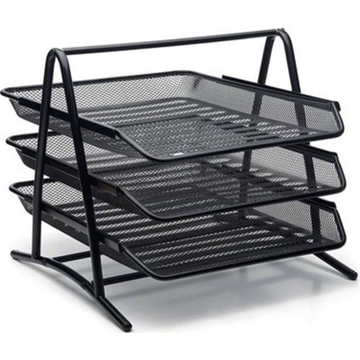 LACCO EVRAK RAFI METAL 3'LÜ SIYAH 433-1 1