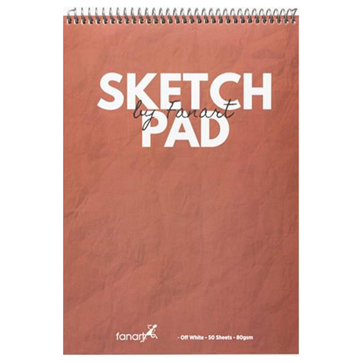 FANART ESKİZ DEFTERİ A3 KARTON KAPAK ÜSTTEN SPİRALLİ 80 GR 50 YP BORDO KAHVE 8682 1