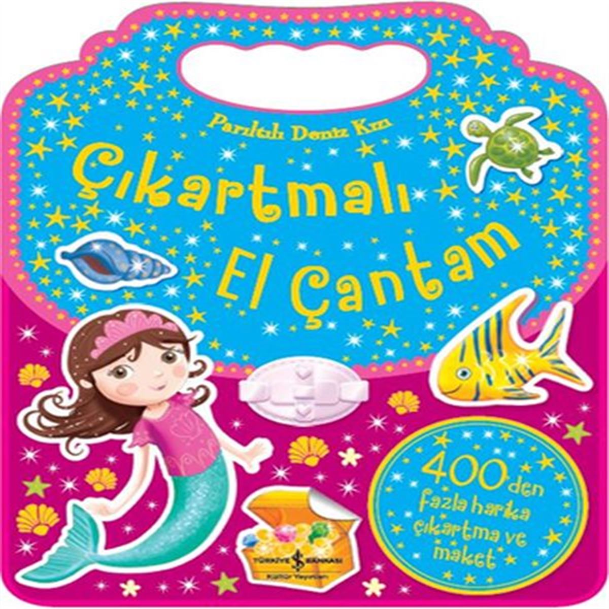 İŞ BANKASI FAALİYET KİTABI PARILTILI DENİZ KIZI EL ÇANTALI (ÇIKARTMALI) 1