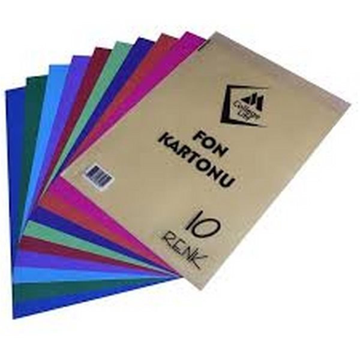 PİANO FON KARTONU 25x35 KARIŞIK 10 RENK 1