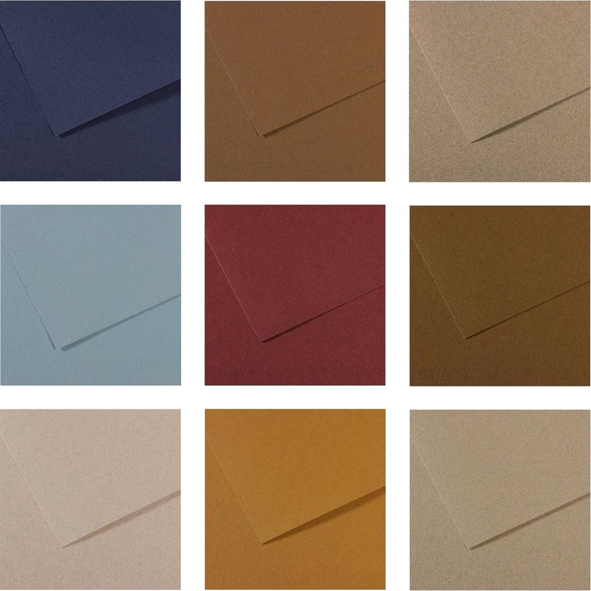 ESMO CANSON FON KARTONU Mİ-TEİNTES 474-500 D. BLUE 50x65 160 GR. GRENLİ 25 Lİ 1