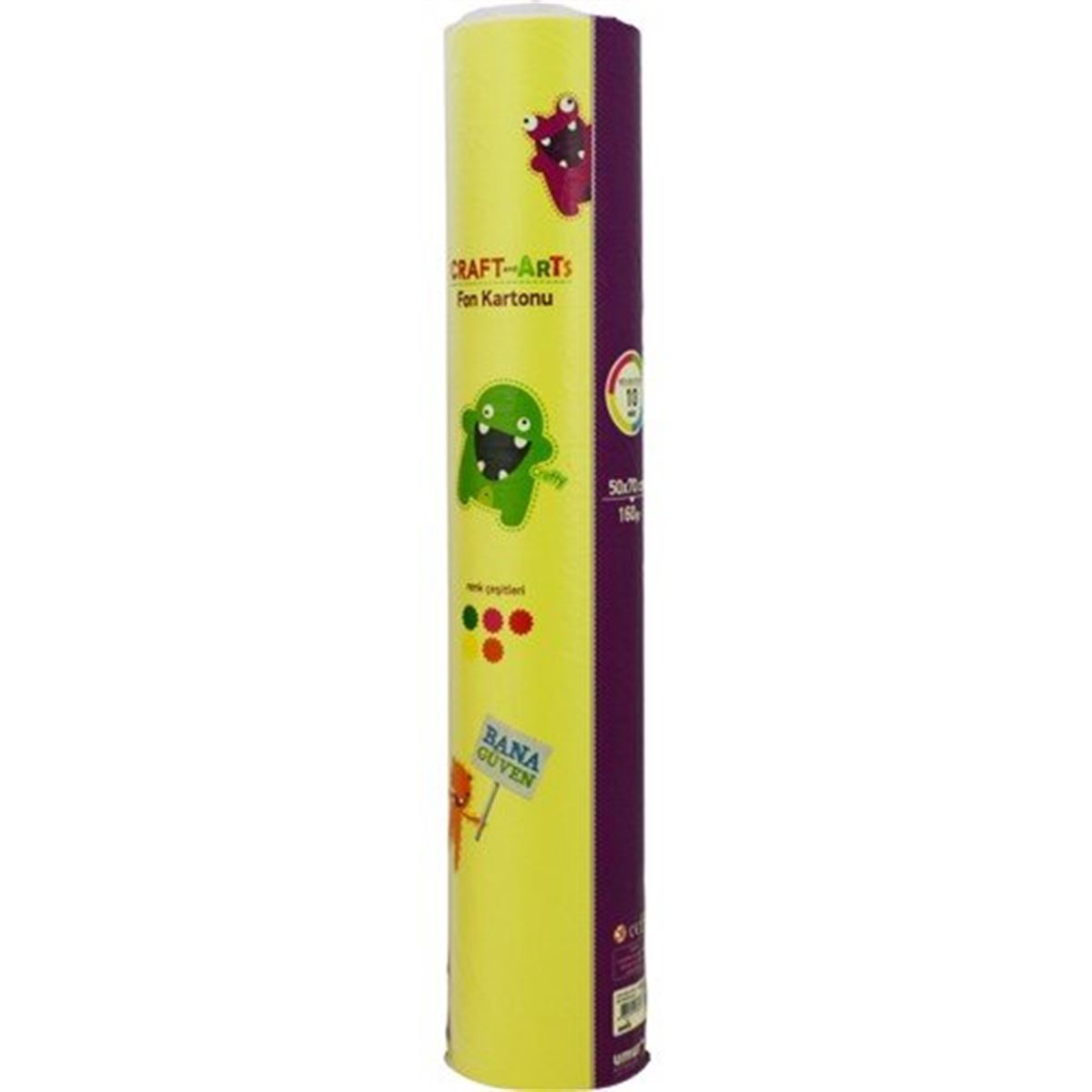 UMUR CRAFT&ARTS FON KARTONU UCA-100-5070-R 120 GR. KARIŞIK 50x70 10 LU RULO 1