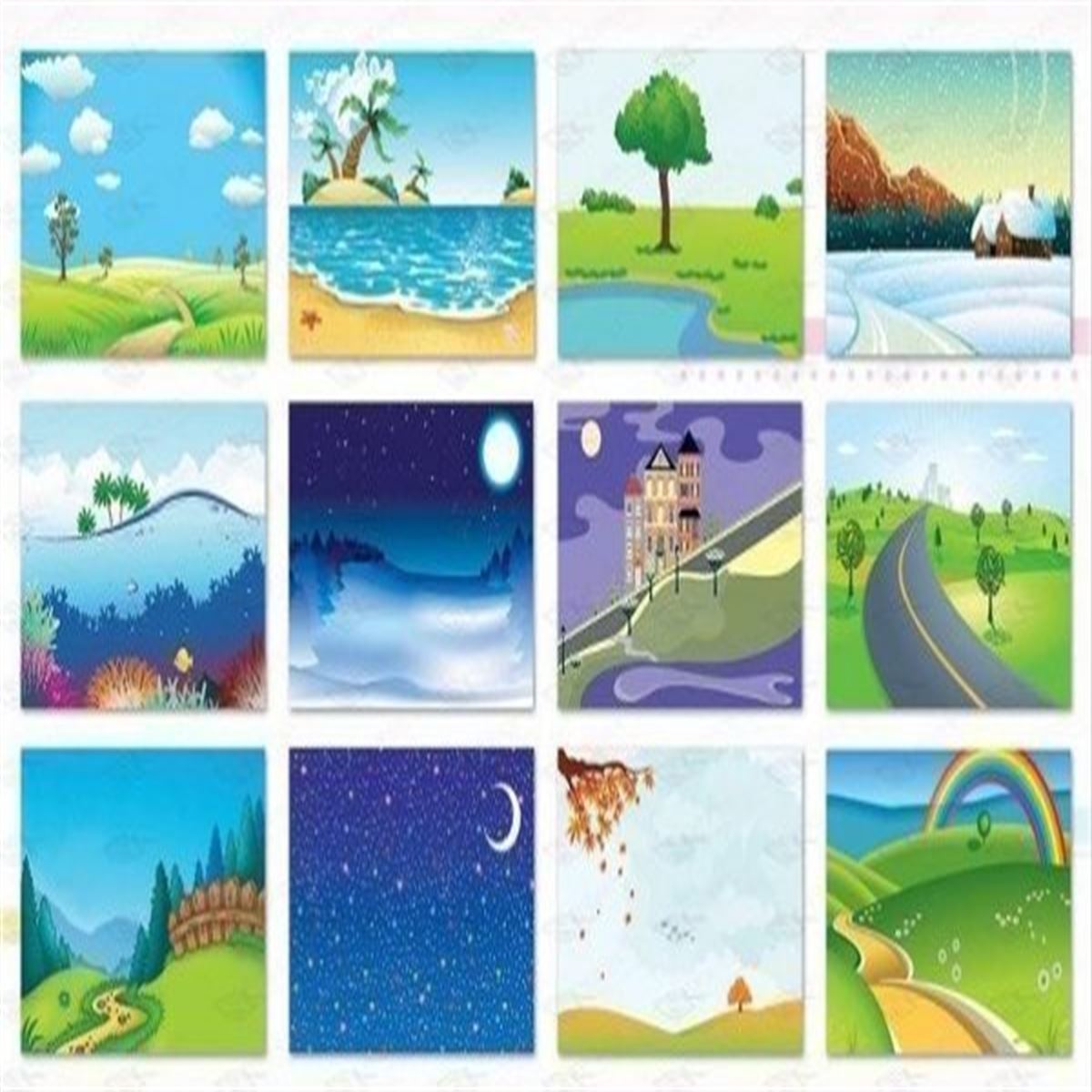 KESKİN FON KARTONU 35x50 DESENLİ KARIŞIK POŞET 12 Lİ 200901-99 1