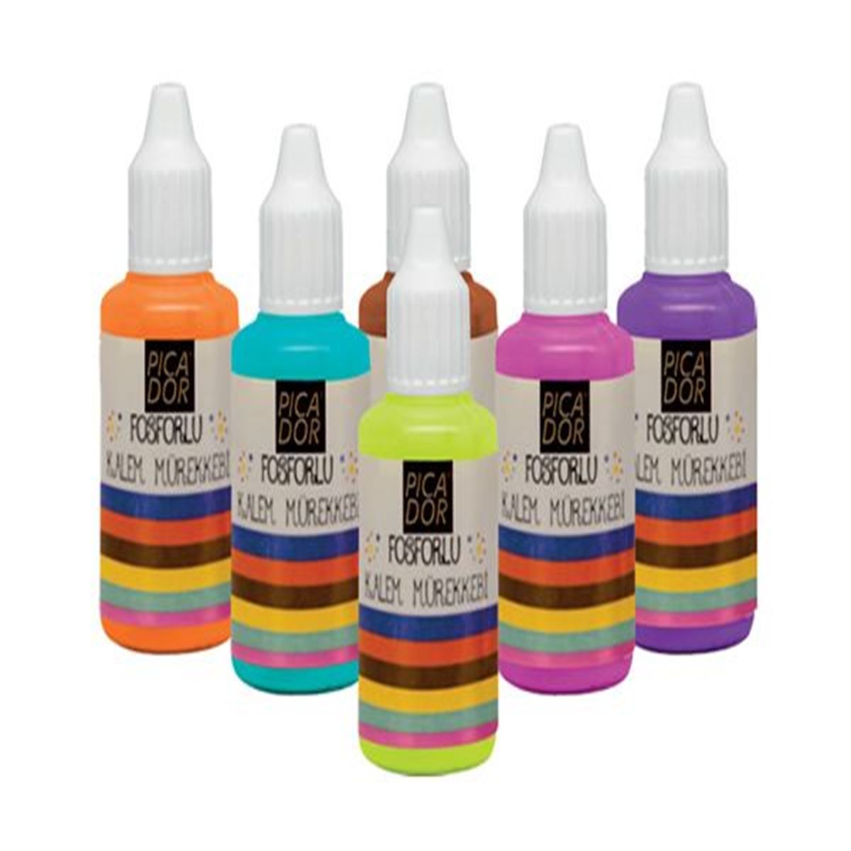 PİCADOR FOSFORLU KALEM MÜREKKEBİ MOR KB 034B 25 ML. 1