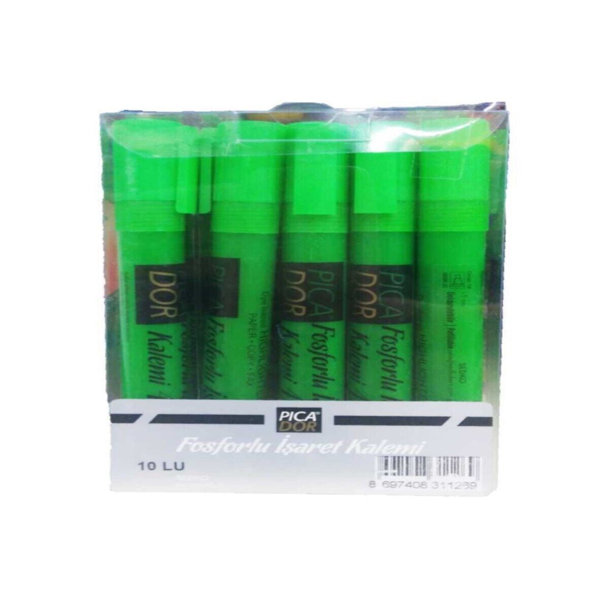 PİCADOR FOSFORLU KALEM PASTEL YEŞİL 10 LU KX 082 1