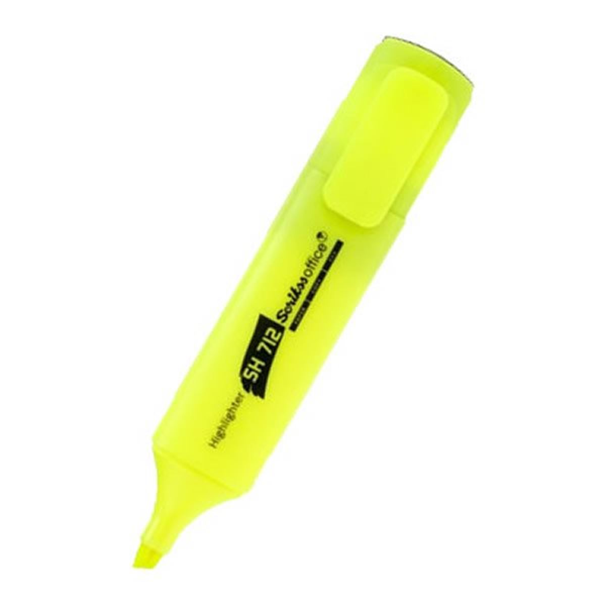 SCRİKSS FOSFORLU KALEM PASTEL SARI 12 Lİ SH712 1