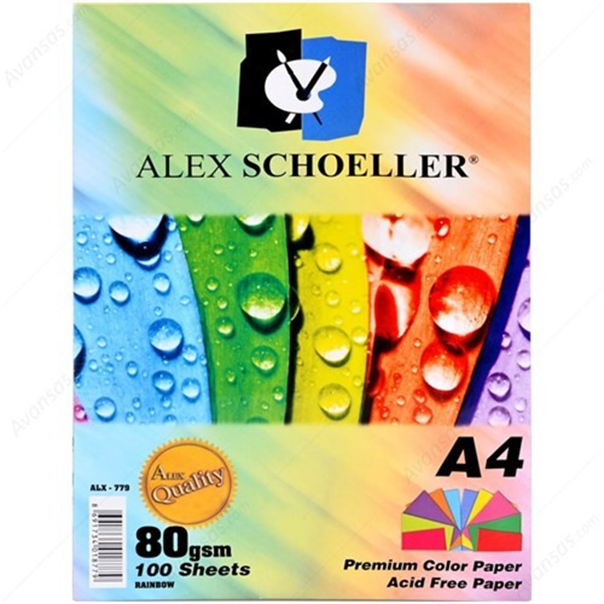 ALEX RENKLİ FOTOKOPİ KAĞIDI A4 AÇIK PASTEL 80 GR 100 LÜ ALX-779 1