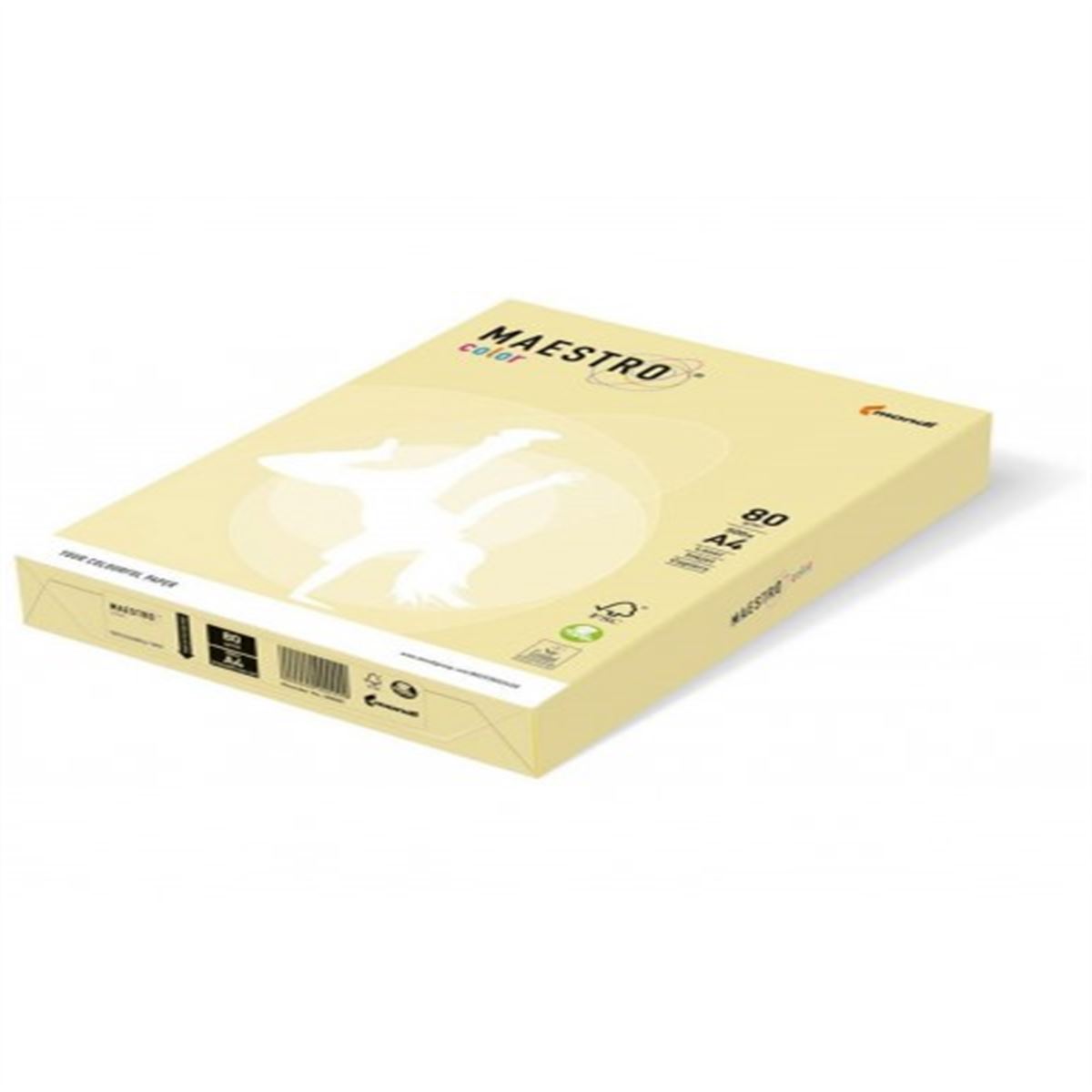MAESTRO RENKLİ FOTOKOPİ KAĞIDI AÇIK SARI A4 80 GR 500 LÜ YE23 1