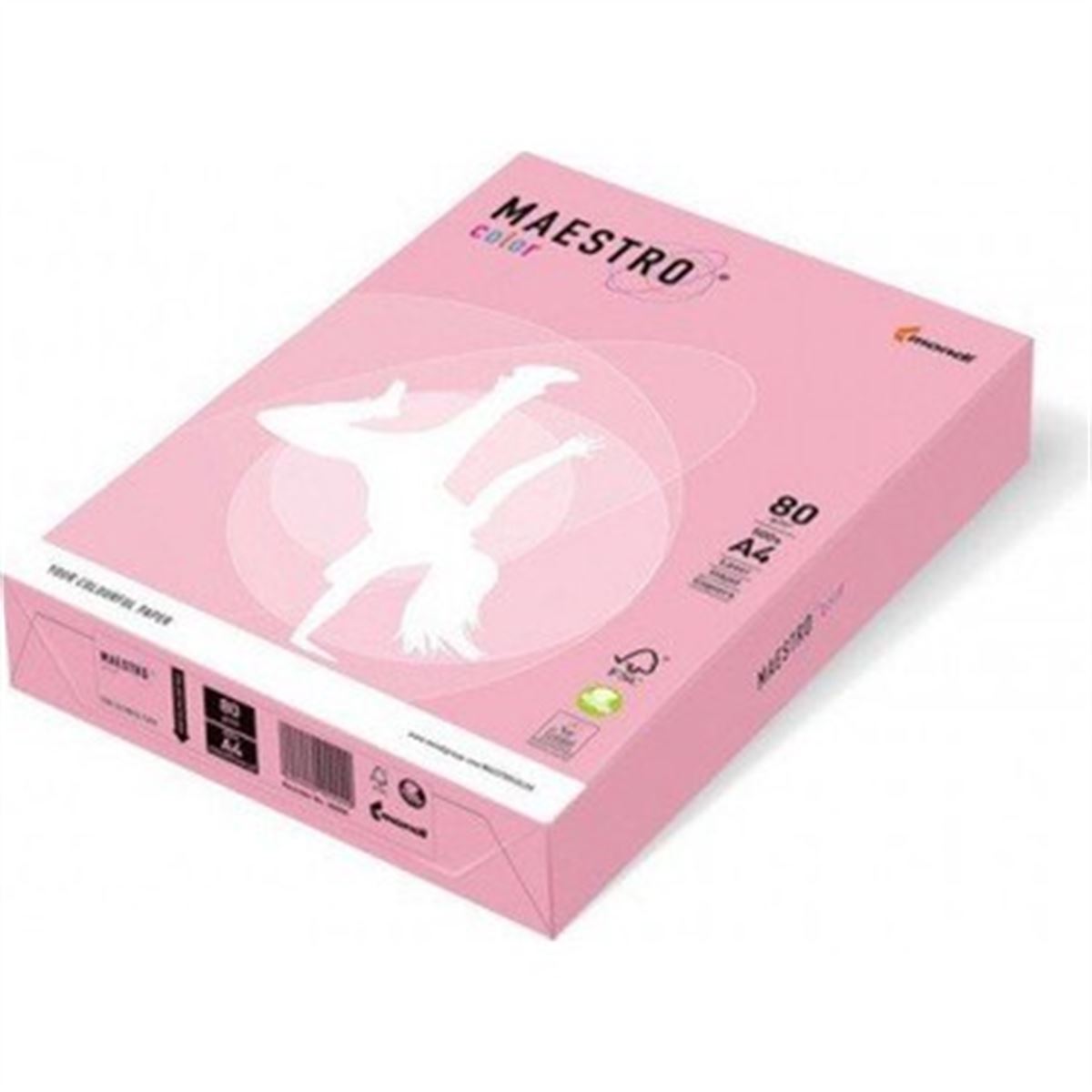 MAESTRO RENKLİ FOTOKOPİ KAĞIDI A4 PEMBE 80 GR 500 LÜ PI25 1
