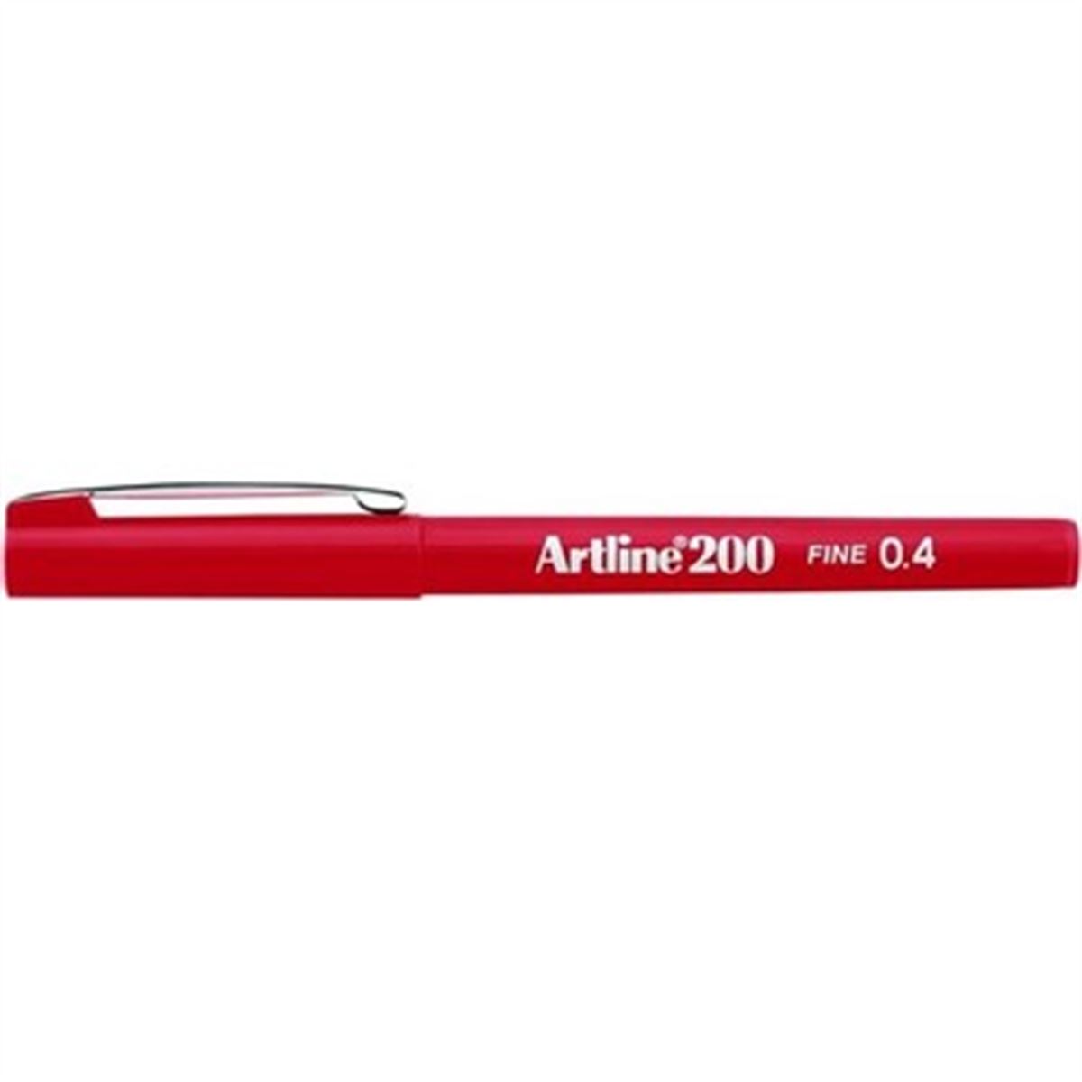 ARTLİNE FİNELİNER KALEM 200N KIRMIZI 0.4 12 Lİ 1
