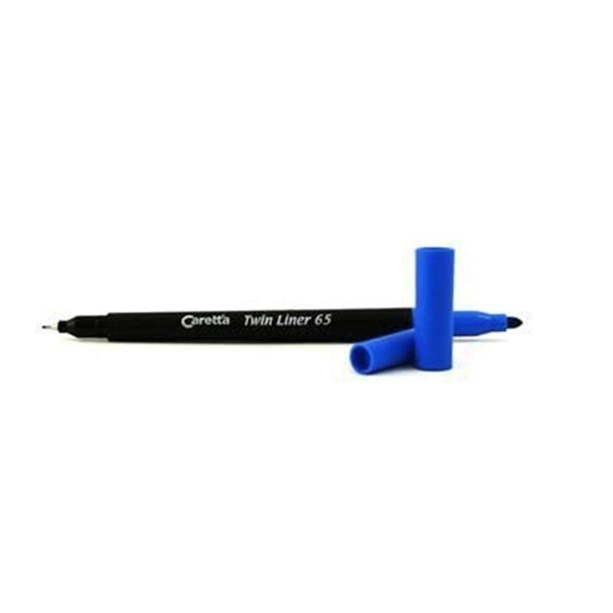 CARETTA TWİN LİNER KALEM 65-03 KOYU MAVİ ÇİFT TARAFLI 10 LU 1