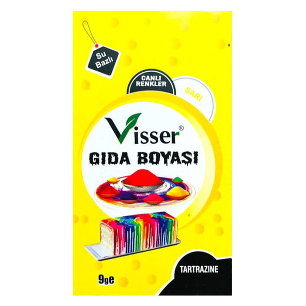 VİSSER GIDA BOYASI SARI 1