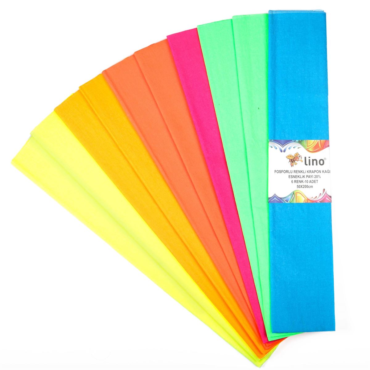LİNO GRAPON KAĞIDI KARIŞIK FOSFORLU LÜX 10 LU PA-014F 1